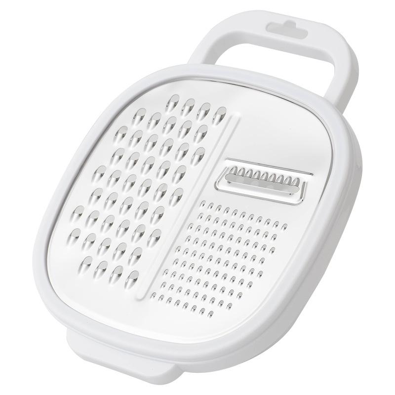 

3-в-1 пластиковая ручная овощерезка, измельчитель сыра, моркови, терка для картофеля, резак для картофеля фри, кухонные аксессуары для фруктов белый