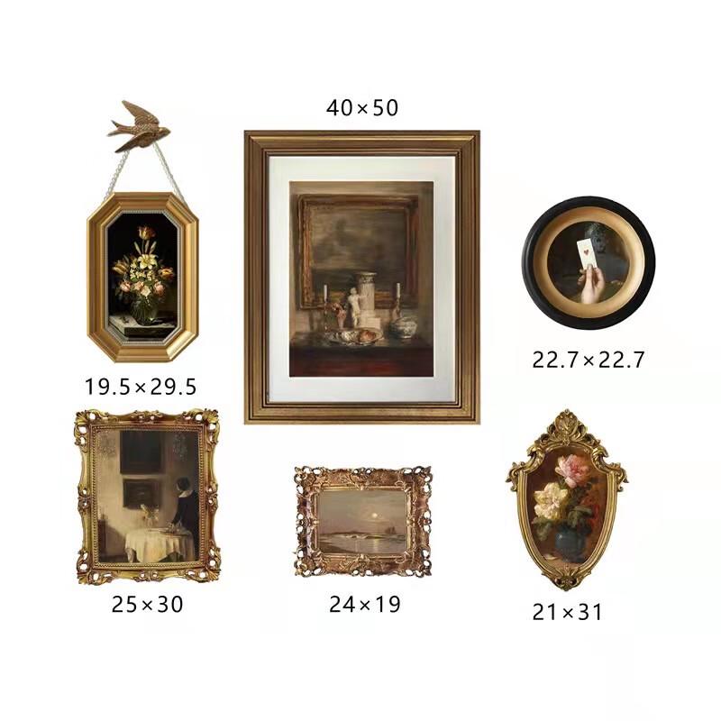 French Retro Art Wall Decor Set