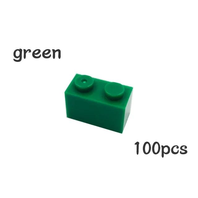 100Pcs DIY 3004 Thick Constructing Blocks Particle Figures 1x2 Dots Brick Works With Educational Creative Construction Leduo Kid Toy