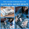 6 Pack Vacuum Storage Bags with Hand Pump Space Saver Vacuum Seal Storage Bags for Clothing Bedding Travel Lugggage Organizer