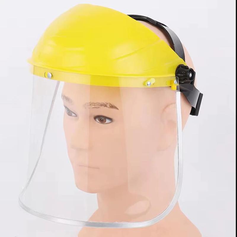

Safety Hard Face Shield Protective Face Mask With Adjustable Head Strap Safety Hard Full Face Mask жёлтый