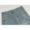 Split Denim Half-body Skirt Women's Summer High Waist Mid-length Denim Skirt A-line Skirt