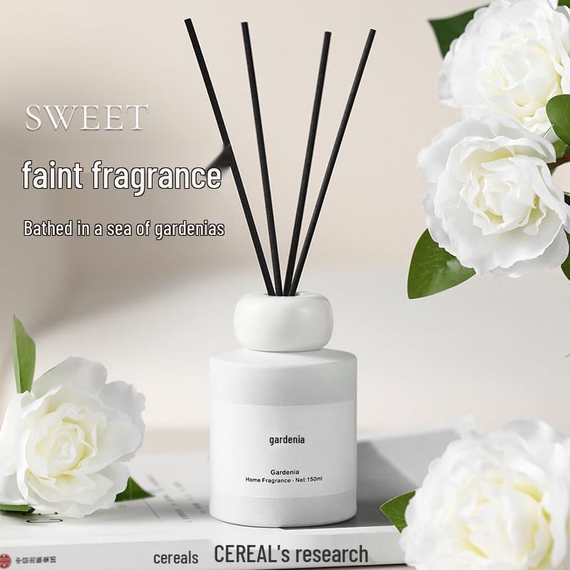 Flameless Aromatherapy Rattan Diffuser with Long-lasting Fragrance for Home and Bathroom.