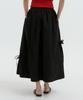 Lucirju Ribbon Banding Balloon Skirt (Black)