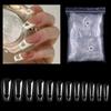 Square False Nails Tips 504 Pcs Acrylic Press on Nails Clear Artificial False Nail Heart Fake Nails for Nail Extension