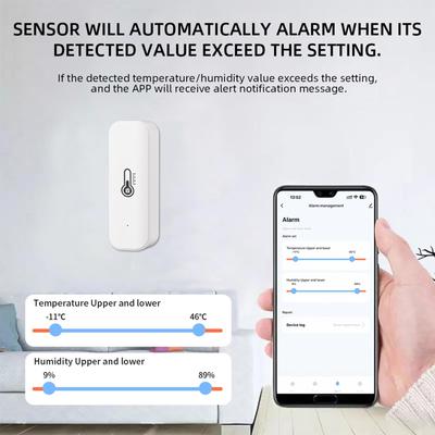 Intelligent Temperature and Humidity Detector Indoor Temperature and Humidity Sensor Greenhouse Sensor