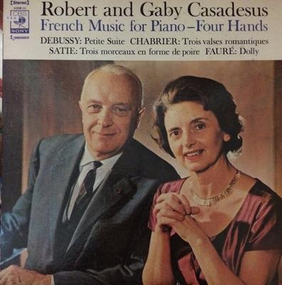 LP Record ROBERT CASADESUS GABY CASADESUS D  Petite SuiteTroys Valses Romantiqu SOCM10 CBS SONY  Japan Obi Classical Used
