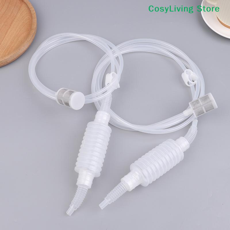 Transparent Semi-automatic Home Brew Syphon Pack Hand Knead Siphon Filter Food Grade Tube 2M/2.5M For Wine Making For Homebrew
