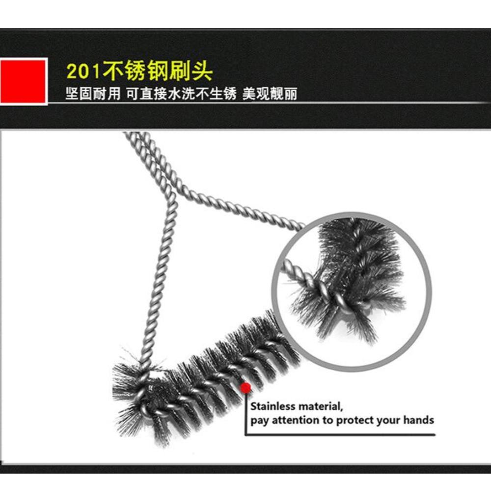 Barbecue Grill BBQ Brush Clean Tool Grill Accessories Stainless Steel Bristles Non-stick Cleaning Brushes Barbecue Accessories