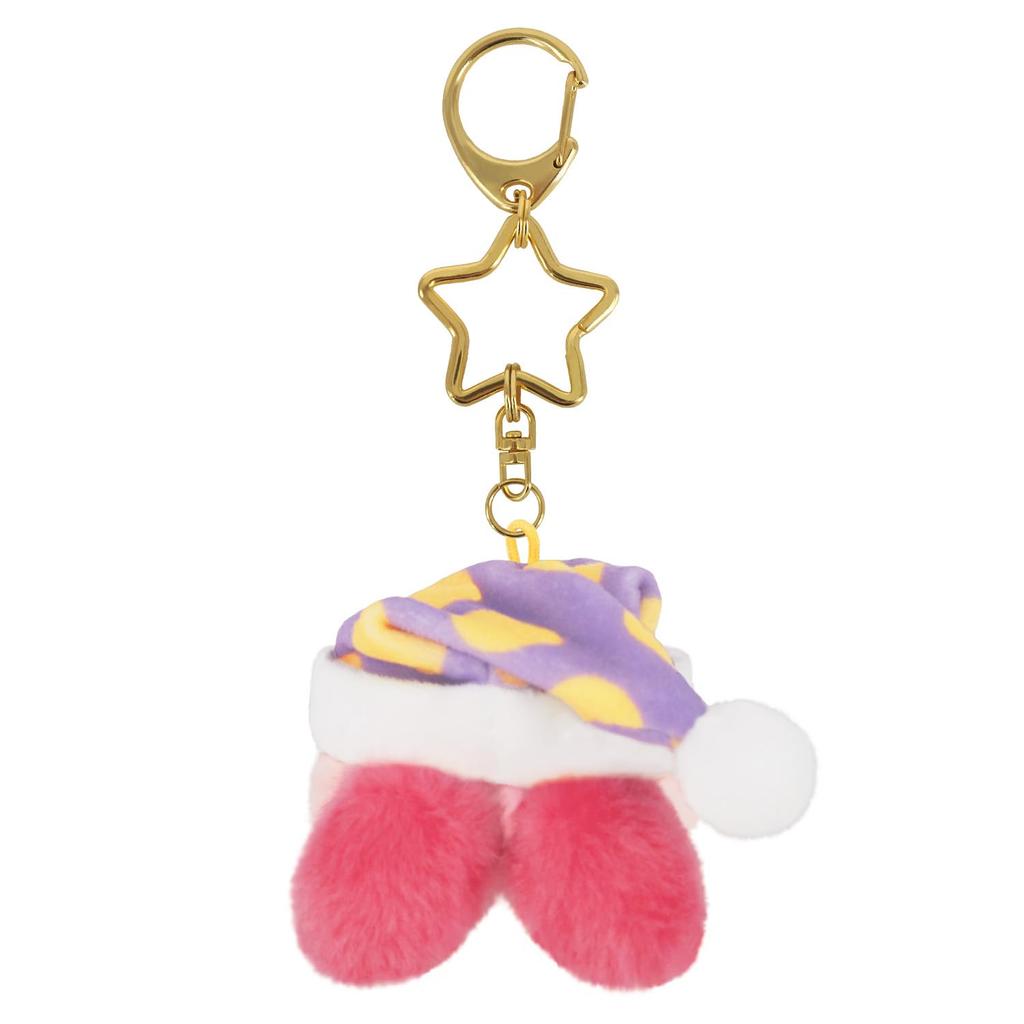 [Sanei Boeki] Kirby's Dream Land Mini-Mofu Mascot Keychain Sleep Plush Toy