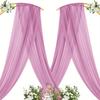 1Pc Wedding Chiffon Yarn Forest Lawn Outdoor Arch Decoration Drape