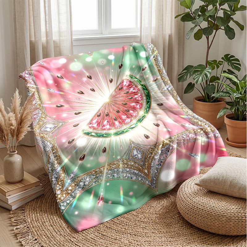 Vintage Violin Melody Theme Blanket Lightweight Warm Flannel Blanket Decorative Throw Blanket for Home Decoration
