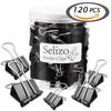 Multi-Size Black Metal Binder Clip Set for Journals and Loose-Leaf Folders