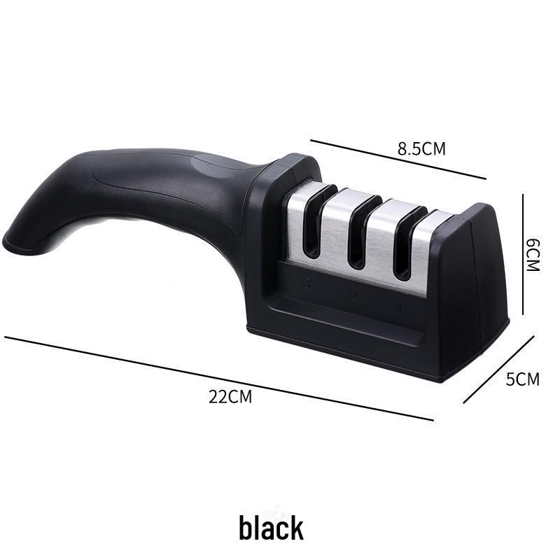 

Многофункциональная стойка для заточки кухонных ножей — усовершенствованная, быстрая точилка для дома чёрный