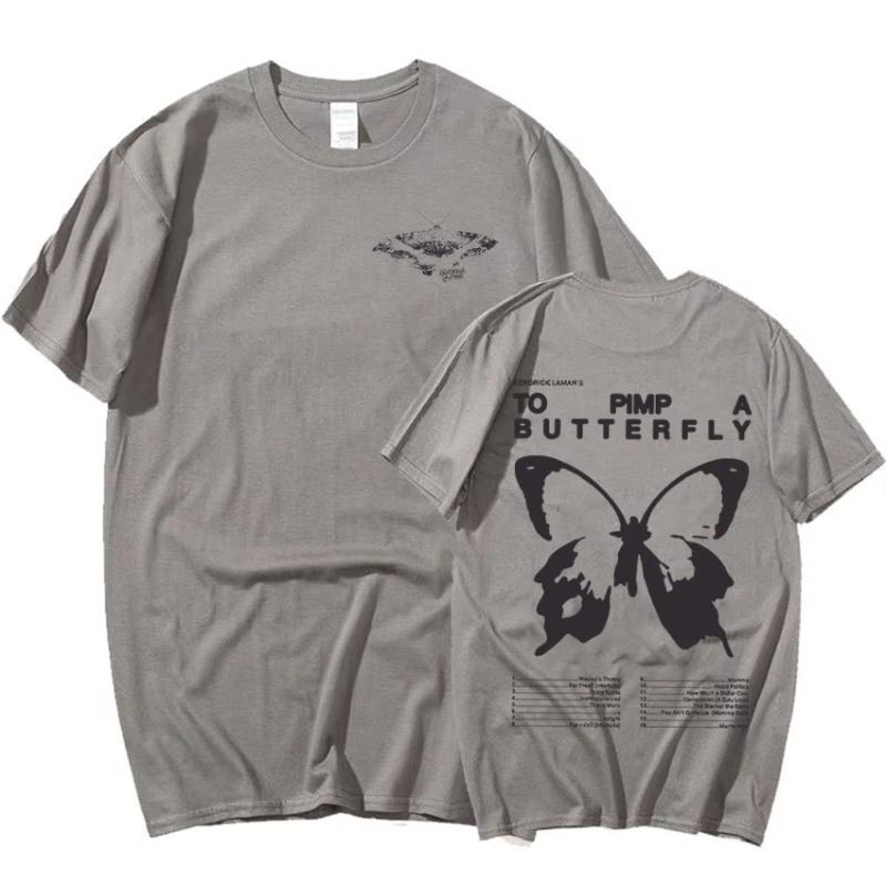Kendrick Lamar To Pimp A Butterfly Graphic Tee Shirt Unisexs Rapper Hip Hop Trend Streetwear Tshirt Unisex Cotton Oversized Tees