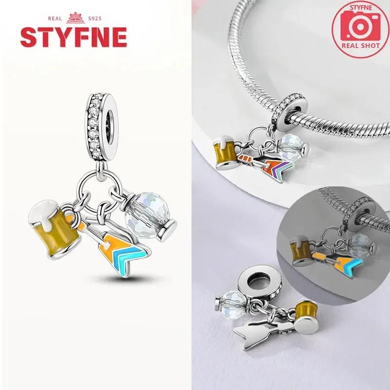 Coppermoe Paw Coffee Cup Beads Pendant Fit Charmscopper Original Bracelet For Women Fine Jewelry Diy Gifts