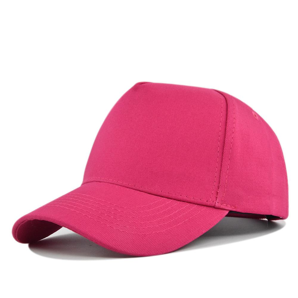 Individuell bedruckte einfarbige 5er Packung Baseballkappe Werbekappe für Herren Damen Party Snapback Hut Casquette Gorra Großhandel
