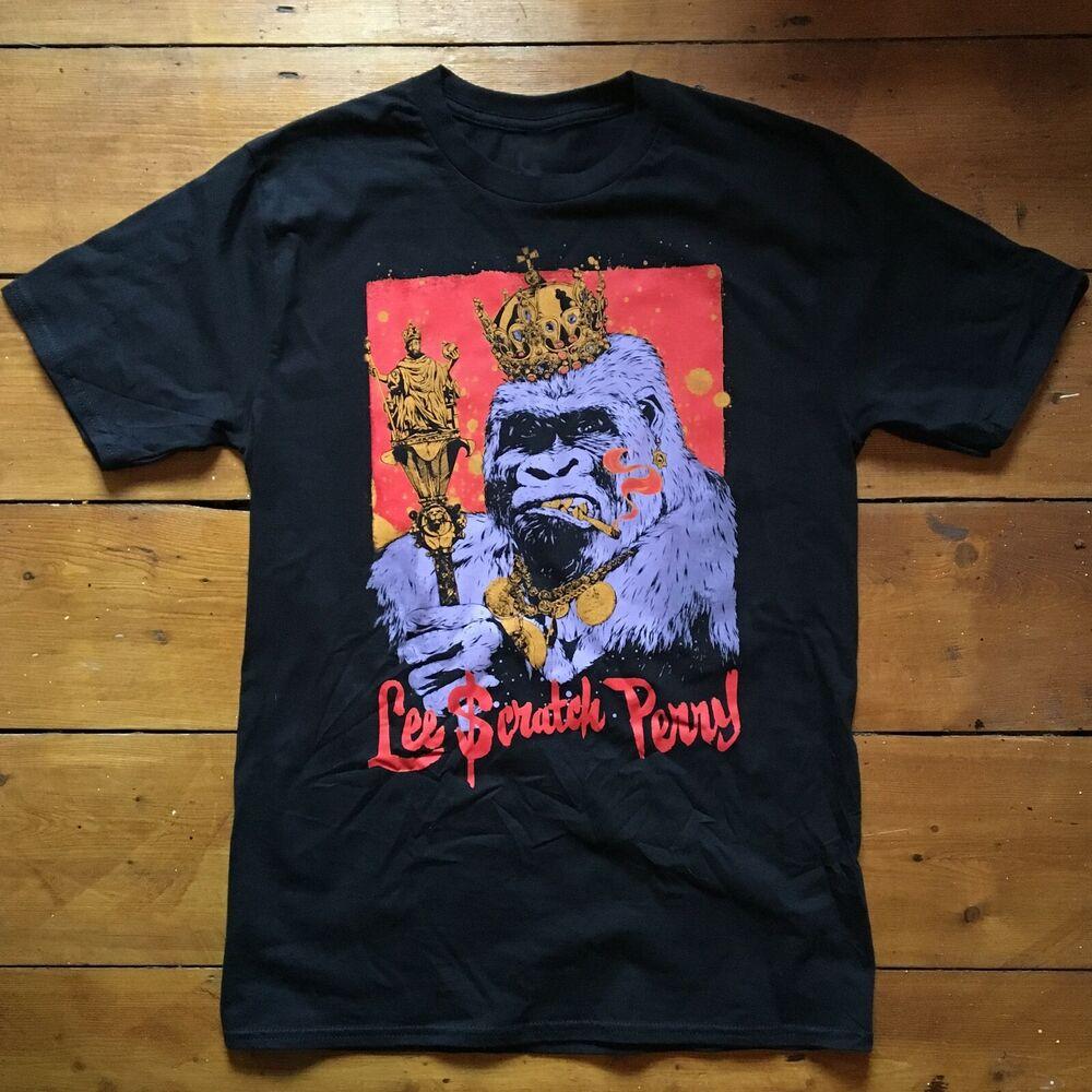 Вдохновленная Ли  Скрэтчем  Перри Super Ape Черная Унисекс Футболка S-234XL Унисекс Футболка XL