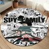 Spyfamily Round Area Rug Carpet Rug For Living Room Bedroom Sofa Playroom Decor Nonslip Floor Mat