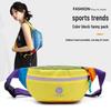 Dopamine Color Block Sport Waist Bag - Trendy & Cool Crossbody for Boys