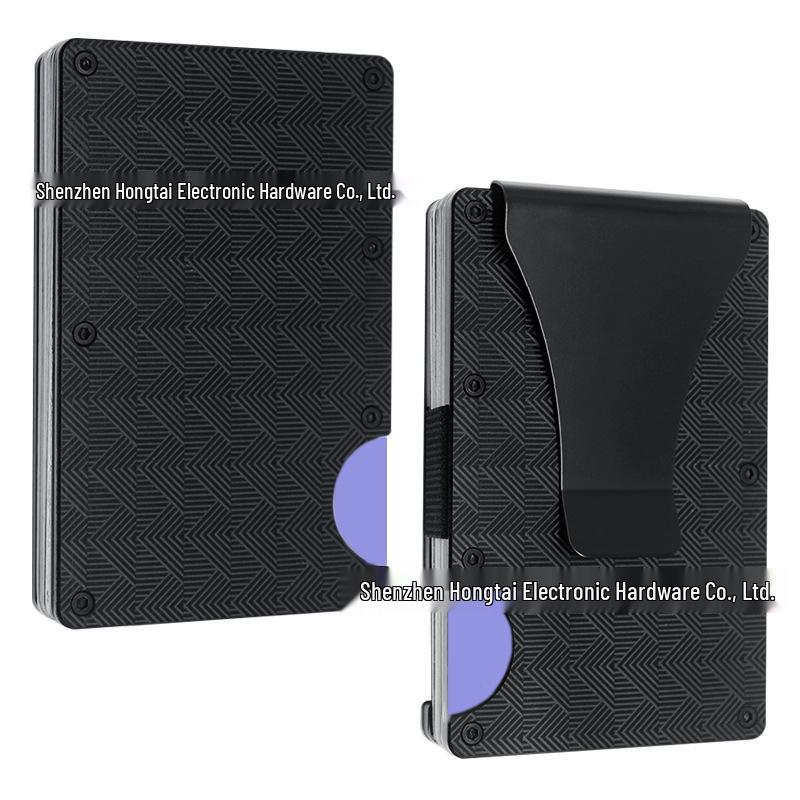 New RFID Blocking Carbon Fiber Wallet with Money Clip