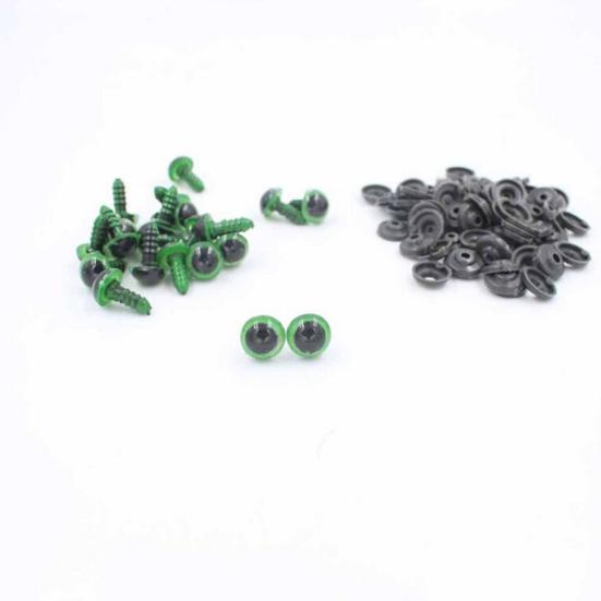 100 vnt. 12 mm plastikinės saugos akys „pasidaryk pats“ lėlėms, lėlių lėlių amatai, pliušiniai gyvūnai žaislai