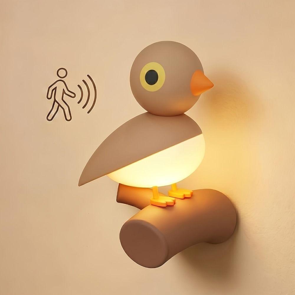 Dimmable Lucky Bird Night Light Portable Mini LED Bird Lamp Motion Sensor Night Light Nursery