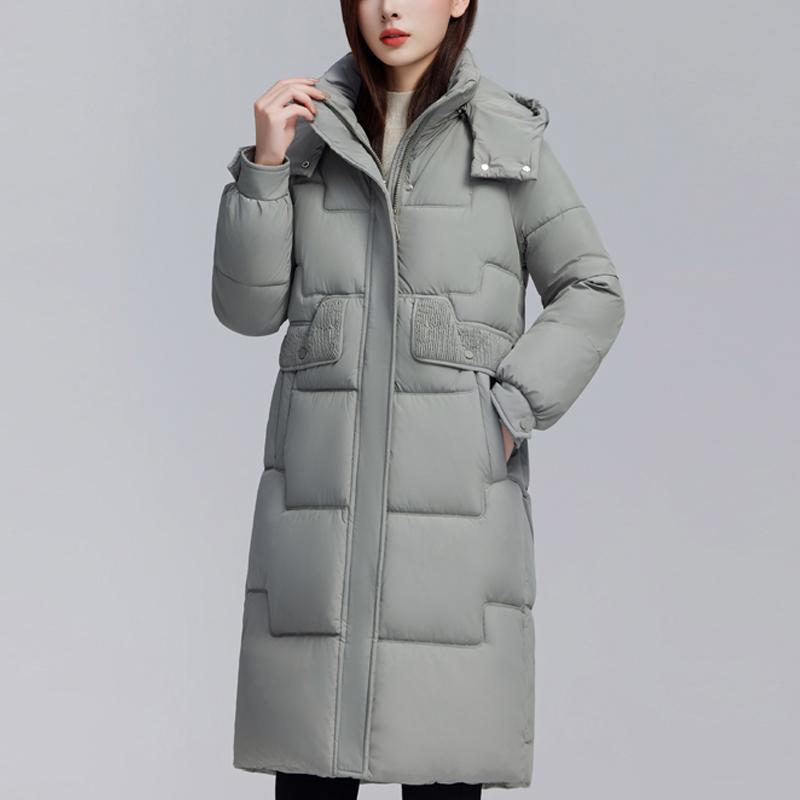 Móda Žena Zimní Dlouhé Kabáty s Kapucí Ležérní Volné Hrubé Teplé Parky Dámské Bundy