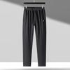 Men's Plus Size Cotton Blend Elastic Waist Casual Straight Leg Pants