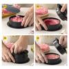 Round Shape 3 In 1 Burger Press Food-Grade Stuffed Burger Patty Press  Home Cooking