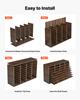 VEVOR Wood Literature Organizer 36 Compartments Office Mailboxes Brown, Countertop Literature Sorter for Files Documents Papers