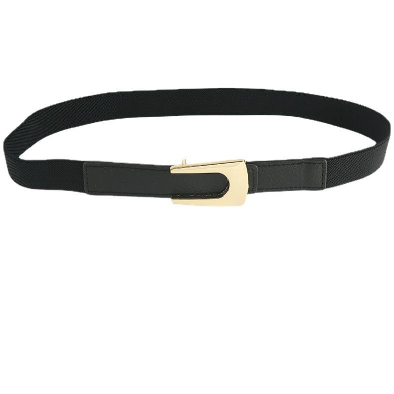 Elastic Elastic Coat Belt Accessories Decorative Dress Suit Waist Seal Women Autumn Winter Tide Summer Black