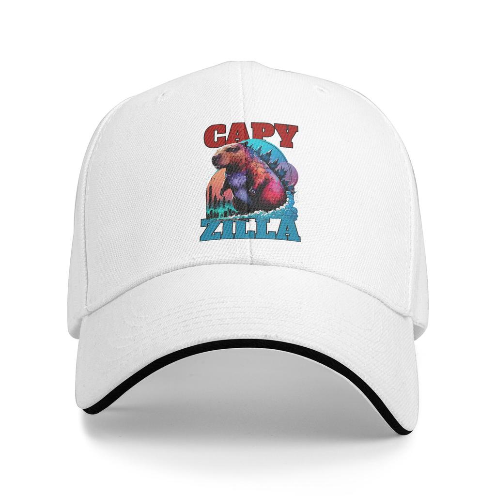 Capyzilla Capybara Baseball Cap  Men Women Custom DIY Trucker Hat Summer Fitted Retro Hiking Fishing Hot Sale Baseball Caps