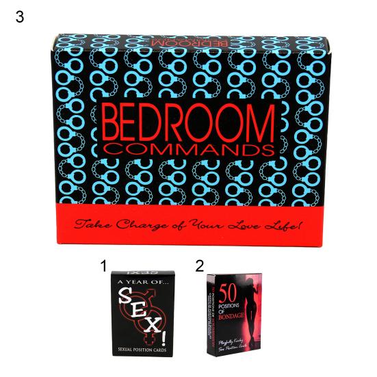 1 Set Indicative Mystery Sex Game Card Paper Interactive Sentient Bed Game Card for Couple