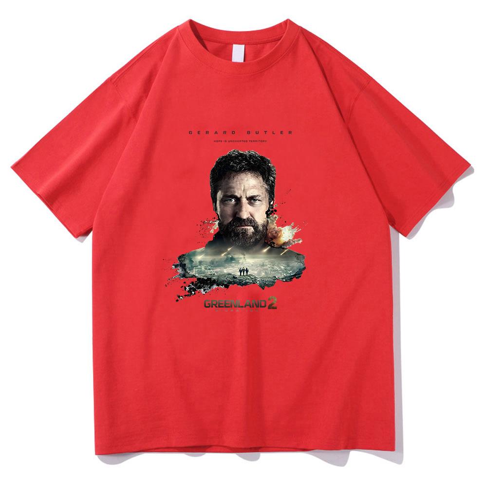 

Aesthetic Greenland 2 Migration Movie T-shirt Vintage Movie Unisex Graphic Tee Crewneck Cotton Comfortable T Shirts XXL червоний