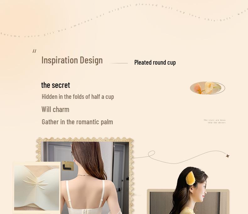 Bezešvá polovyztužená podprsenka pro malá prsa - Nastavitelná, Zvedací, Jednodílná, Bezdrátové trubkové top