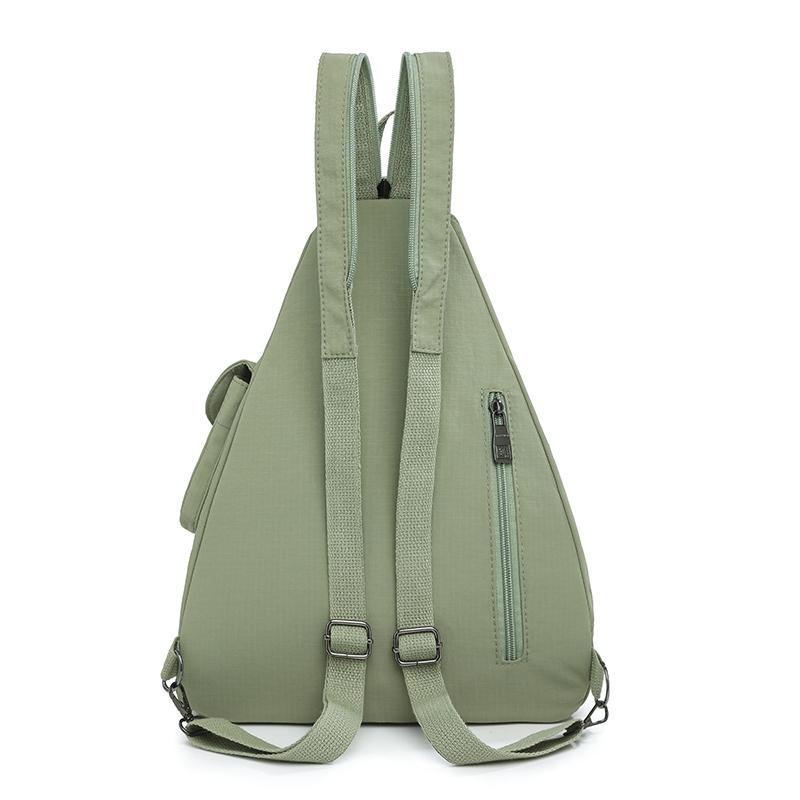 Ryggsekk Dame Multifunksjonell Veske Dobbeltformål Stor Kapasitet Brystveske Lett Pendler Crossbody-veske