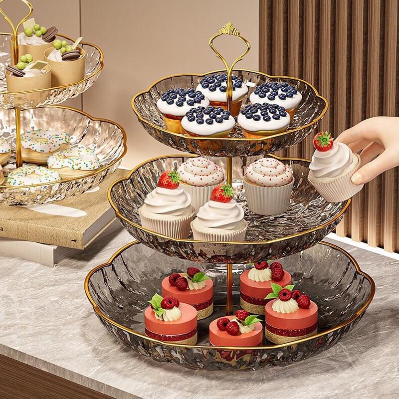 3-Tier Decorative Fruit & Dessert Plate