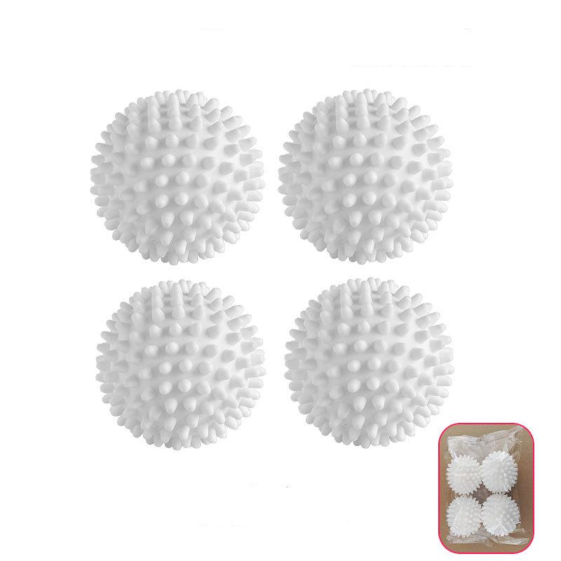 

4 шт., круглый чистящий барабан Pure White Magic, TPR, противонаматывающий шарик для стирки, стиральная машина для удаления грязи и завязывания узлов 4Pcs белый