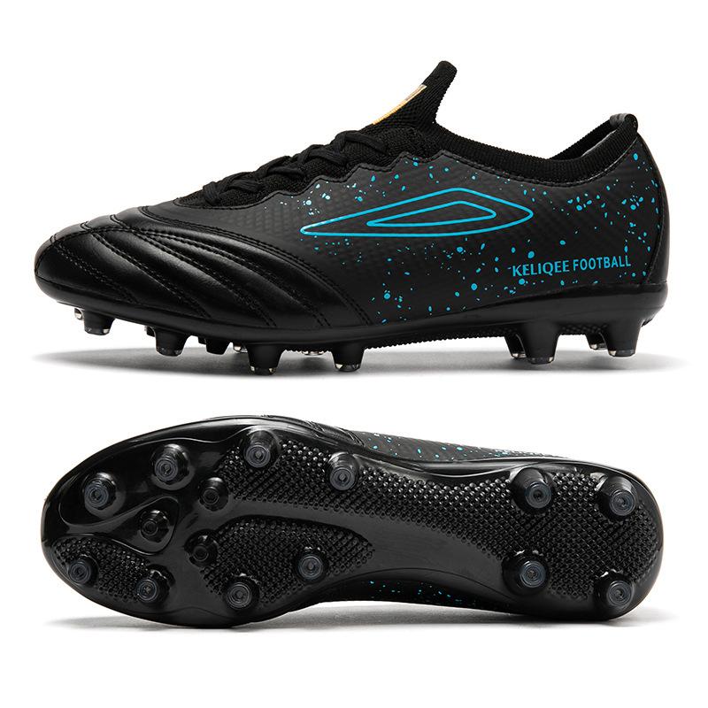 2024 Explosive Low-top Football Shoes Youth Long Nails Professional Non-slip Grass Sports Boots Football Shoes