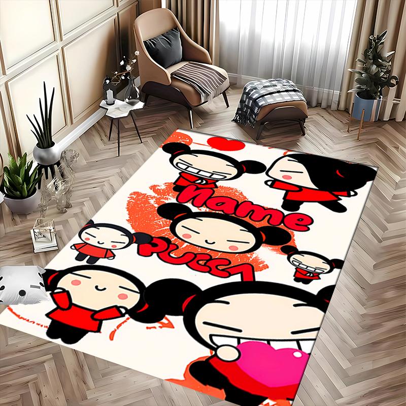 Custom personalization Pucca Area Rug - Perfect For Kitchen, Bathroom,Laundry Room Decor Large Size Available,Gift All Seasons