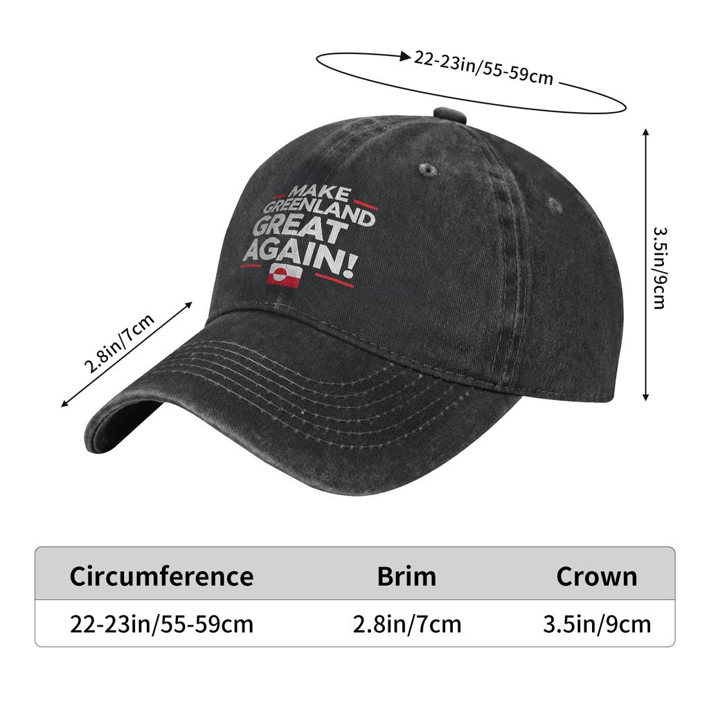 Hands Off Greenland Is Not For Sale MGGA Baseball Cap Outfit For Unisex Adjustable Trucker Hat