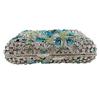 WHTUOHENG Blue/White Flower Rhinestones Evening Bags Women Floral Crystal Evening Clutches Bridal Wedding Party Clutch Purse