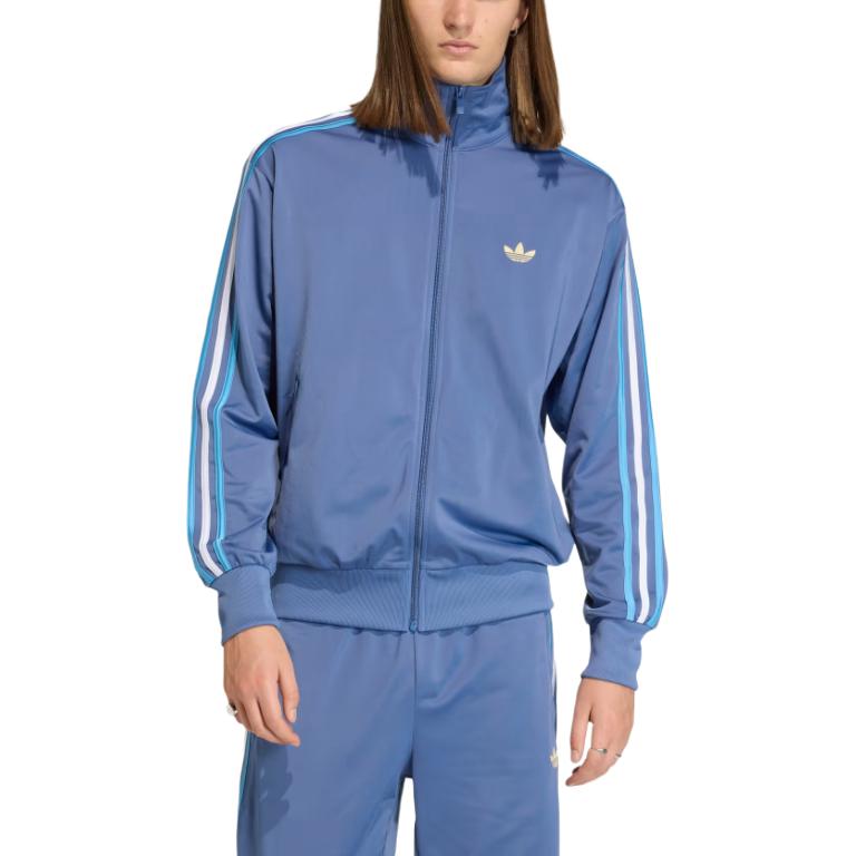 adidas Originals Adicolor Sport Series Comfortable Loose Striped Stand Collar Zip Jacket Men Jackets KD3843