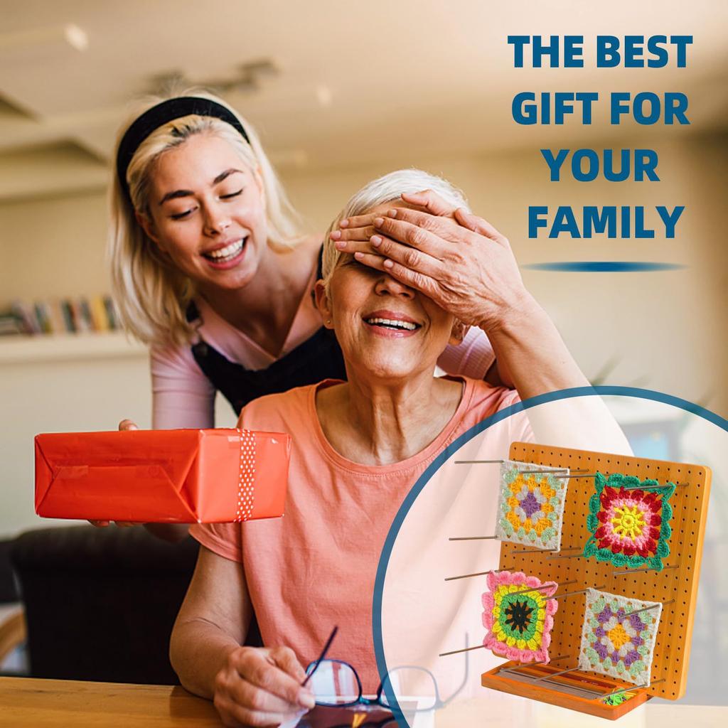 Crochet Blocking Board, Crochet Accessories For Knitting, Blocking Board For Crocheting, Gift For Mother, Grandmother (20 Stainless Steel