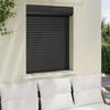 Anthrazit Rollladen 80 x 100 cm Aluminium und Polyurethan