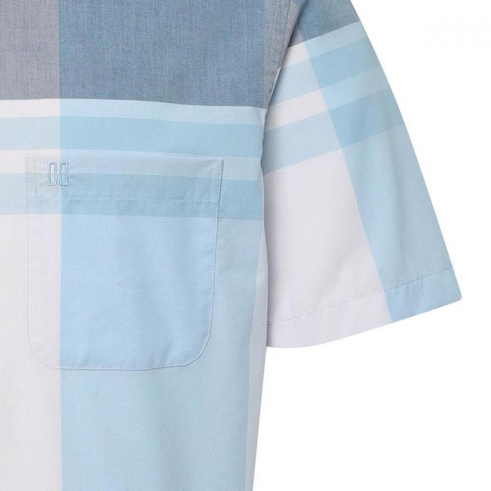 Daks Men S Big Check Regular Fit Short Sleeve Shirt dmS3ShcS132b1