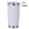 20oz Mehrfarbiger Edelstahl Auto-Becher 304 Innenleben Isoliertes Thermosgefäß, Tragbarer Auslaufsicherer Reise-Kaffeebecher