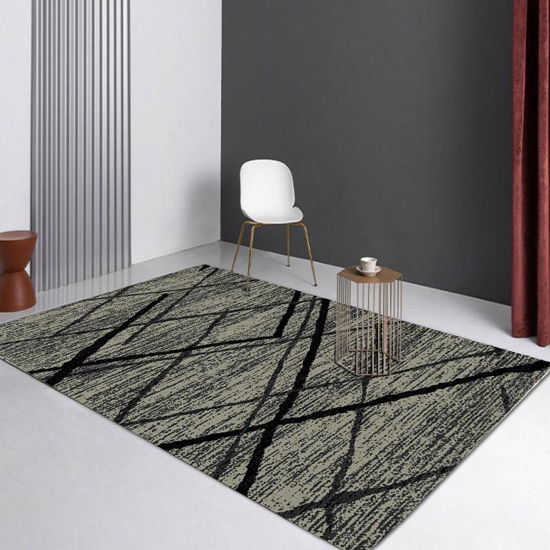 Moroccan Carpet Floor Mat Bohemian Line Home Living Room Carpet Coffee Table Bedroom Bedside Blanket