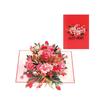 Handmade 3D Floral Greeting Card Paper Material Best Wishes Card  Thanksgiving
